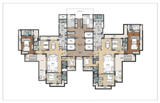Max Estate 128_4BHK_Floor Plan